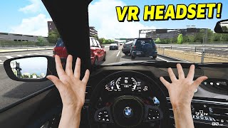 My First Time Using VR in Assetto Corsa [upl. by Dilaw]