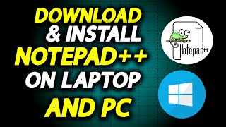 How To Download And Install Notepad In Laptop Or PC [upl. by Oilenroc76]