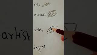 Kids normal artist and legends drawing eye challenge [upl. by Brenda]