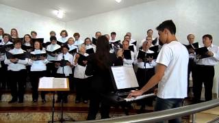 CORAL IMAC CONCEIÇÃO EM SANTA PAULINA CANTANDO  Trabalhar o pão [upl. by Cired]