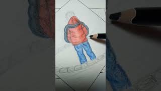 Dibujadou crayones pintando colores dibujo arte thedo [upl. by Durst685]