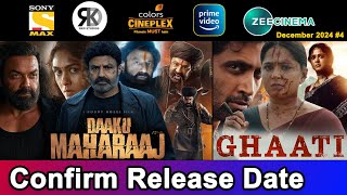 2 Upcoming New South Hindi Dubbed Movies  Confirm Release Date  Daaku Maharaaj  December 2024 4 [upl. by Aita]