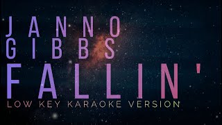 Janno Gibbs  Fallin  LOW KEY KARAOKE version [upl. by Veedis]