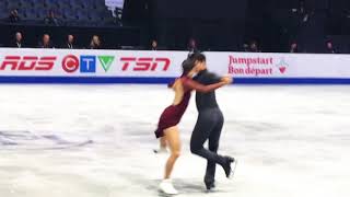 Tessa Virtue  Scott Moir FD “Moulin Rouge” 2017 Skate Canada International Fan Cam [upl. by Ahseinar]