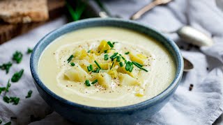 Homemade Creamy Leek and Potato Soup [upl. by Acirretahs]