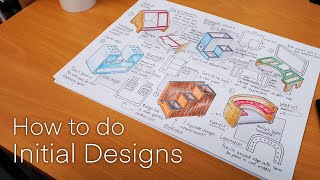 Initial ideas sketches  Design and technology  GCSE NEA [upl. by Cowden]