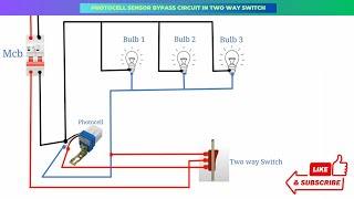 photocell sensor bypass circuit in two way switch [upl. by Shipley618]