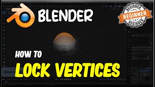 Blender How To Lock Vertices [upl. by Atnwahsal]