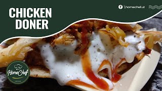 How to make Chicken doner recipe at home  Chicken Doner By Home Chef doner easy recipe [upl. by Eirahs]