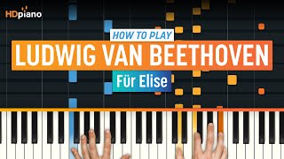 How to Play quotFür Elisequot  HDpiano Piano Tutorial [upl. by Filmore]