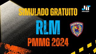 PMMG 2024  Simulado GRATUITO RLM [upl. by Aldis]