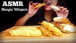 ASMR  EATING SHRIMP TEMPURA  SPANAKOPITA MUKBANG NO TALKING  MANGIA WHISPERS [upl. by Asina]