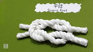 12 平結 Reef Knot  童軍繩結打法教學影片 210 [upl. by Woodrow]