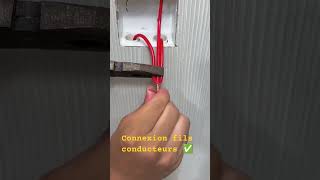 Tuto ultra simple connexion des fils 😱👷‍♂🛠️viralvideo youtubeshorts electrician foryou [upl. by Marolda837]