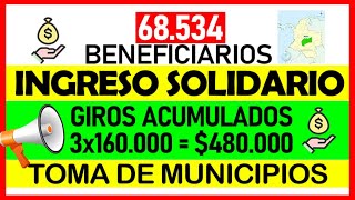 Buscan a 68534 Beneficiarios de Ingreso Solidario Toma de Municipios en 3 Departamentos 480000 [upl. by Osithe]