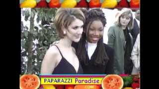 CELINE DION meets BRANDY outside award show  1996 [upl. by Serles]