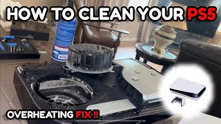 HOW TO STOP PS5 FROM OVERHEATING  HOW TO CLEAN amp REPAIR NEW PS5 SAFELY ORIGINAL PS5 1ST BATCH [upl. by Ehcor]