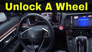 How To Unlock A Push To Start Steering WheelDriving Tutorial [upl. by Einnim]