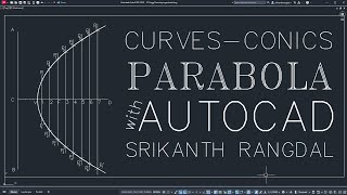 Parabola  General or Eccentricity Method in AutoCAD  Engineering Graphics [upl. by Erkan870]