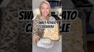 SWEET POTATO CASSEROLE THANKSGIVING sweetpotatocasserole thanksgivingrecipes thanksgivingdinner [upl. by Mayrim]