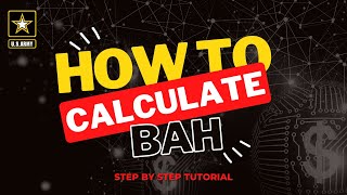 How to calculate BAH  Step by Step Tutorial simple process [upl. by Jess78]