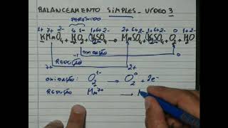 oxirredução 03 balanceamento simples com peróxido [upl. by Ernestus369]