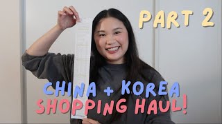 I spent 400 at Oliveyoung  Part 2  China amp Korea Shopping Haul  snacks stationary cosmetics [upl. by Gnas]