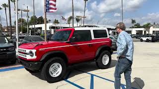 2023 Ford Bronco 2Door Heritage Edition  Delivery [upl. by Daitzman]