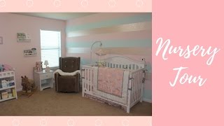 NURSERY TOUR Baby Girl Decor [upl. by Dene]