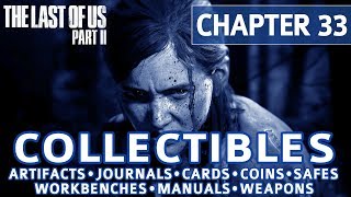 The Last of Us 2  Chapter 33 The Shortcut All Collectible Locations Artifacts Coins Safes etc [upl. by Lleynod]