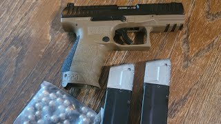 Umarex T4E Walther PPQ Aluminum Riot Balls Link to shooting in description [upl. by Aisyat]