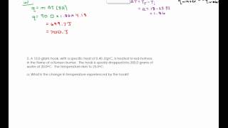 Calorimetry Practice Problems [upl. by Rimisac]