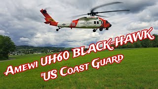 Amewi RC UH60 BlackHawk US Coast Guard1 Flug im quotLowquot Modus [upl. by Acinej206]