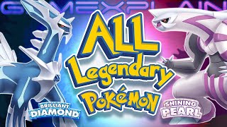 All Legendary Pokémon Locations in Brilliant Diamond amp Shining Pearl Guide amp Walkthrough [upl. by Ayot]