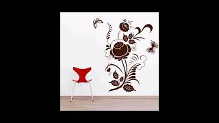 Simple wall painting art design ideas art painting viral trending viral [upl. by Costanza]