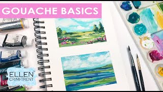 Gouache Basics Tutorial How to use Gouache [upl. by Lianna963]