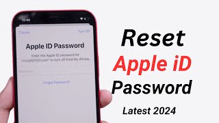 How To Reset Apple iD Password 2024 [upl. by Ahtelra799]