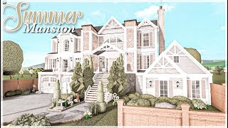 Summer Mansion Bloxburg Speedbuild Trending Bloxburg Roblox [upl. by Weasner]