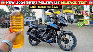 Finally New 2024 Bajaj Pulsar 125  1 Litre Mileage Test In City  its Shocking [upl. by Alrak685]