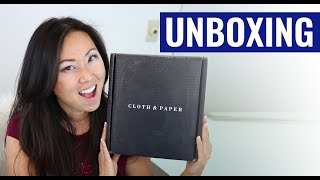 UNBOXING Cloth amp Paper  Stationery amp Pen Subscription Box  April Unboxing 2018 [upl. by Ttenna]