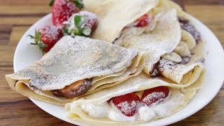 How to Make Crepes  French Crepe Recipe [upl. by Thom]