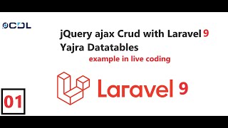 01 jQuery ajax Crud with Laravel Yajra Datatable l Intro with Series  Ajax tutorial in Laravel [upl. by Kinelski]