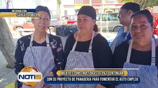 Mujeres constructoras de paz continúan con su proyecto de panadería para fomentar el auto empleo [upl. by Lail]