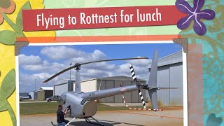 Robinson R44 Helicopter flight to Rottnest Island Western Australia [upl. by Shere]