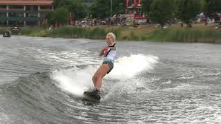 Pro Women Winning Run  Nautique WWA Wakeboard Nationals  Zahra Kell [upl. by Lihka656]