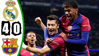 Real Madrid vs FC Barcelona 04  All Goals amp Extended Highlights  La Liga 202425 [upl. by Gnoht]