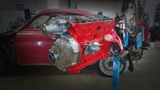 Volvo P1800 Restoration PART4 flywheel mod camshaft chestcase seal mod oilpump fuelpump etc [upl. by Oicram]