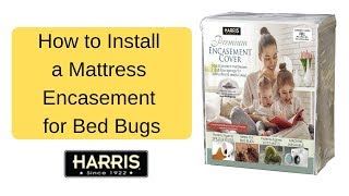 How to Install a Harris Mattress and Box Spring Covers [upl. by Cartie]