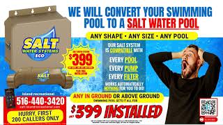 Convert Your Swimming Pool To Salt Water  Island Recreational [upl. by Andreana382]