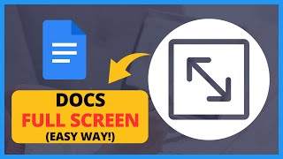 How to Full Screen in Google Docs Quick Full Guide  Exit Full Screen on Google Docs [upl. by Winston385]